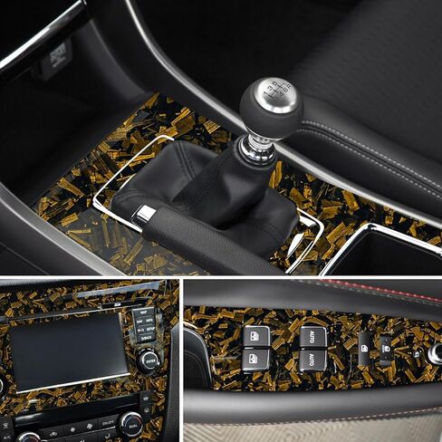 Arespark Gloss Forged Carbon Fiber Vinyl Wrap, Car Carbon Fiber Vinyl Wrap Decal Sticker Film Sheet with Air Release (1ft x3.5ft, Red) in Kuwait