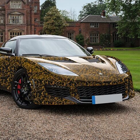 Arespark Gloss Forged Carbon Fiber Vinyl Wrap, Car Carbon Fiber Vinyl Wrap Decal Sticker Film Sheet with Air Release (1ft x3.5ft, Red) in Kuwait