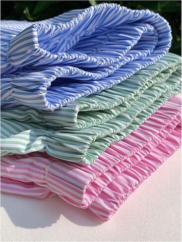 Milumia Girl's 3 Pack Striped Scriped Series Legh Straight Legh Outs Disual Shorts in Kuwait