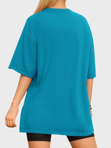 تتفوق المرأة على Tshirts v الرقبة القمصان الصالة الرياضية قمم الملابس الصيفية غير الرسمية in Saudi Arabia