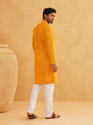 Sojanya (Since 1958 Motifs Embroidered Thread Work Pure Cotton Straight Only Kurta in Saudi Arabia