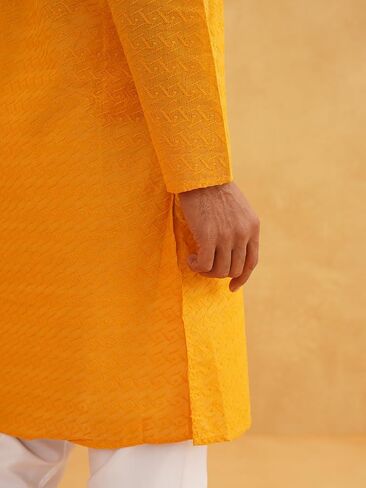 Sojanya (Since 1958 Motifs Embroidered Thread Work Pure Cotton Straight Only Kurta in Saudi Arabia