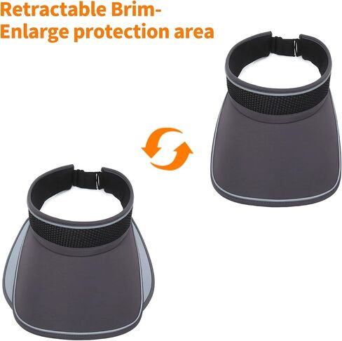 Peicees Sun Visors with Wide Brim for Women Men UPF50+ UV Sun Protection Cap for Golf Tennis Beach Running Hiking Sports in Saudi Arabia