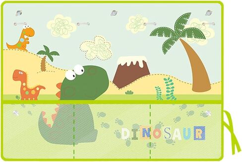 ظل نافذة السيارة ، ستارة مركبة Sunshade مع جيوب التخزين وأكواب الشفط للطفل ، ونمط الرسوم المتحركة غطاء الحماية من أشعة الشمس الداخلية ، Universal لشاحنات سيدان سيارات الدفع الرباعي (الديناصورات) in Kuwait