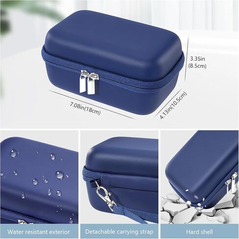 حقيبة سفر ProCase لحزم شطف الجيوب الأنفية NeilMed، حقيبة حمل لغسول الأنف Maoever Neti Pot، حقيبة محمولة لزجاجة شطف الجيوب الأنفية وحزم ملح غسيل الأنف أو مجموعة منظف الأنف - أسود in Saudi Arabia