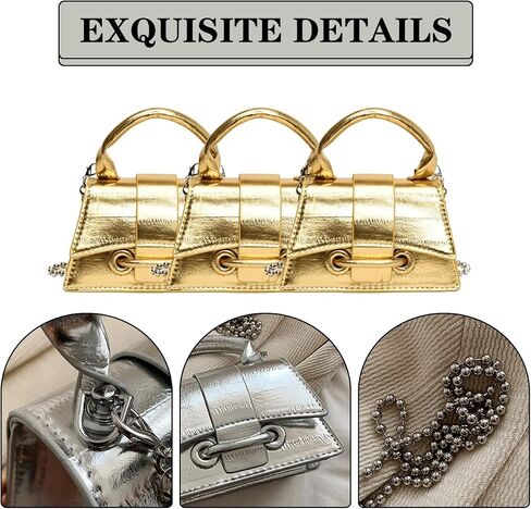 Mini Crossbody Bags Women's Y2K Purses Top Handle Crossbody Bag Clutch Shoulder Handbag for Cocktail Party Prom Wedding in Saudi Arabia