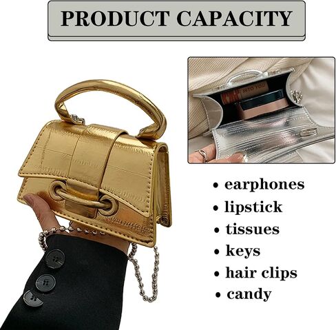 Mini Crossbody Bags Women's Y2K Purses Top Handle Crossbody Bag Clutch Shoulder Handbag for Cocktail Party Prom Wedding in Saudi Arabia