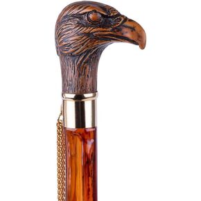 FootFitter 21" Tortoiseshell Spoon Shoe Horn with Wooden-Style Handle, Elegant Medium Length Shoehorn (Made in Italy)