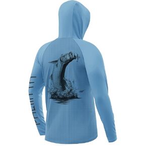 Palmyth Fishing Hoodie for Men UPF 50+ Sun Protection Long Sleeve UV Shirts Breathable Quick-Dry