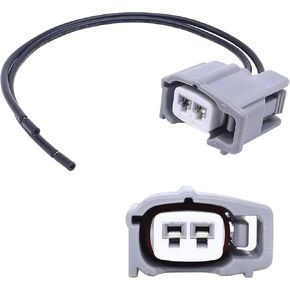 HiSport Fuel Injector Connectors 23250-22020 23250-22070 Socket Plugs with Pigtail Harness Wires EV1, EV6, EV14, Compatible with Toyota
