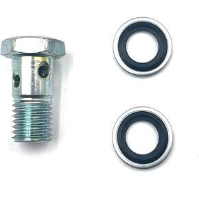 3903035 68002988AA Fuel Filter Connector Banjo Bolt ，Screw Banjo with Gasket Compatible With Dodge Ram Cummins Engine 5.9L 6.7L 2500 3500 4500 5500