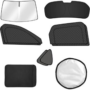 FIILINES 8PCS Car Window Shades for Mazda CX-5 2017-2025 Accessorie Double Layer Car Side Full Windows Rear Triangular Windshield Sun Shade 100% UV Rays & Privacy Protection