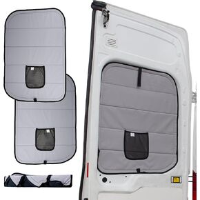 العيش في غلاف نافذة باب خلفية معزول مع عزل الفقاعة لفورد Transit 2015 Corrent Full Metal Door (زوج). Van Life Essentials & Camper Accessories