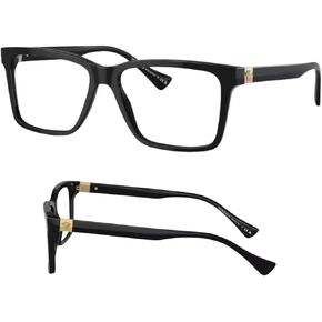 Versace VE3328 Non-Polarized Glasses for Men - Rectangle Acetate Frame with Temples, eShades Eyewear Kit Included