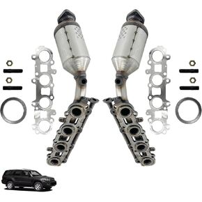 17140-50060 17150-50050 Catalytic Converter Compatible with Lexu-s GX470 2006-2009 Toyota 4Runner V8 2005-2009 GX470 2005 (Built After 11/04 Production Date) 4.7L