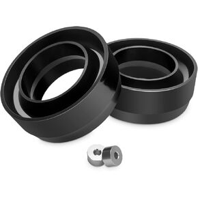 dynofit 3 inch Leveling Lift Kit Compatible with 1999-2006 Chevy Silverado 1500 GMC Sierra 1500 2WD, 3" Front Coil Spring Strut Spacer, Polyurethane(PU) Coil Spacers with Aluminum Shock Spacers