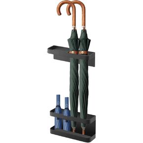 Zerone Magnetic Umbrella Stand Holder, No Punching Umbrella Stand Rack Height Adjusting Wall Mounted Storage Organizer for Home, Office, Hotel (Black)