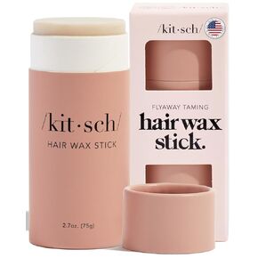 Kitsch Hair Wax Stick for Women & Men - No Residue Hair Finishing Stick for Flyaways, All Day Hold Styling Product for Smoothing Hair Strands, Hair Slick Back Stick, Anti-Frizz and Fly Away Hair Tamer