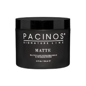 Pacinos Matte Hair Paste - Hold Hold ، No Shine ، Wax and Tyling Wax ، تعريف طويل الأمد وملمس ، بدون رقائق ، جميع أنواع الشعر ، 4 Fl. أوز.