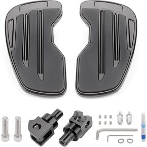 Motorcycle Front Footpegs for Kawasaki Vulcan S 650 2015-2025, 360° Roating CNC Aluminum Anti-Slip Rider Wide Foot Pegs Footrest, Driver Footboard, Motorbike Highway Footboard Accessories
