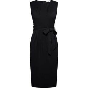 Grace Karin Women's Work Dress Dressless Alcyfeless Crew Neck Bodycon Gheath Dress Sheipper Up Office Business Dresses with Mobicts
