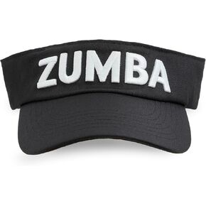 ZUMBA Womens Visor – Lightweight, Breathable Sun Visor Hats for Women - Black – Perfect for Fitness, Running, Ladies Golf Hat & Outdoor Activities