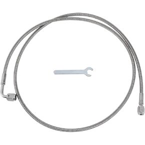 AN-3 Turbo Oil Feed Line Kit 3.91ft Pressure Remote Turbocharger Oil Drain Return Line with Adapter,Wrench 1 Set