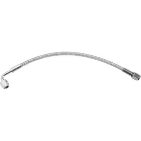 AN4 Turbo Oil Feed Line Kit 10" Pressure Remote Turbocharger Oil Drain Return Line with Adapter 1 Set