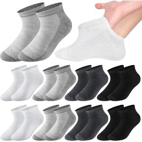 8 Pairs Diabetic No Show Socks for Men Extra Wide Low Cut Diabete Bariatric Socks Thin Mesh Anklet for Swollen Feet