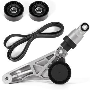4627038AA Drive Belt Kit with Belt Tensioner & Idler Pulleys Replacement for 2012 2013 2014 2015 2016 2017 Jeep Wrangler,2018 Jeep Wrangler JK 3.6L,Replacement 4627038AA-KIT