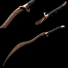 Elden Ring Sword， Bloodhound's Fang, Hand Crafted forging， The Real Steel Sword， Suitable for Collecting, Role-Playing