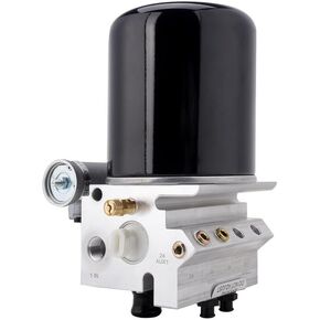 801266 Air Dryer with Drain Valve 12 Volt Compatible with Haldex, Freightliner, Kenworth Volvo Trucks Bus RV 5010696X, 5015534