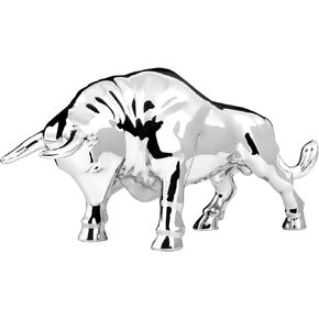 GG Grand General 48192 Chrome Fighting Bull Hood Ornament