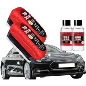 Jetdryshop Glass Cleaner, Glass Cleaner Board, 120 ML Glass Cleaning Board for Windshield, Windshield Cleaner, Glass Cleaning Board, Car Scratch Remover (2pcs)