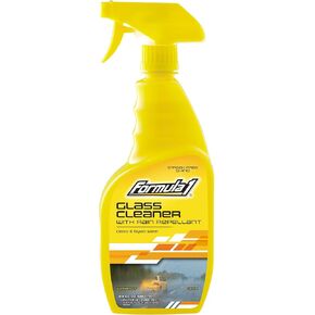 Formula 1 Glass Cleaner with Rain Repellent - Windshield Cleaning Spray for Streak-Free Finish, Improve Visability in Rain, Snow, or Sleet, 23 oz.