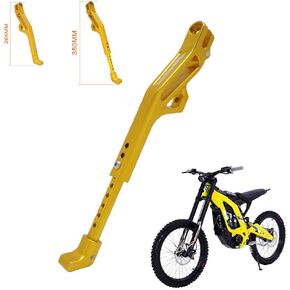 JFG RACING SUR RON KICKSTAND ، دراجة نارية ركلة جانبية سبيكة الألومنيوم CNC قابلة للتعديل لـ SRARRON LIGHT BEE S/X SEGWAY X160/X260 Talaria Sting Black