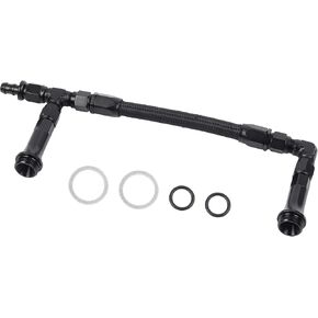 Dasbecan AN6 Dual Feed Carb Braided Nylon Fuel Line Double Pump Compatible With 4150 Based Carburetor
