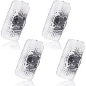 4Pcs Car Door Lights Logo Projector Compatible with LS/LX/is/ES/GS/RX/GX/RC/UX Car Accessories, HD LED Door Light Logo, Car Welcome Projector Lights Puddle Lights