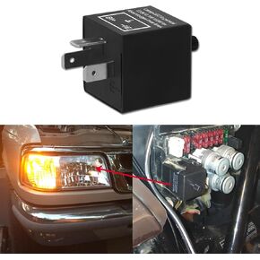 CF-13 LED Flasher Relay ، ترحيل Flasher LED 3 أسنان ، ترحيل إشارة الدوران القابل للتعديل ، وملحقات السيارات العالمية لمشرات إلكترونية للسيارات للسيارات التي تعمل على تحديد الإشارة.