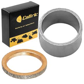 Caltric Muffler Pipe Gaskets Compatible with Yamaha Warrior 350 Yfm350X 1987-2004