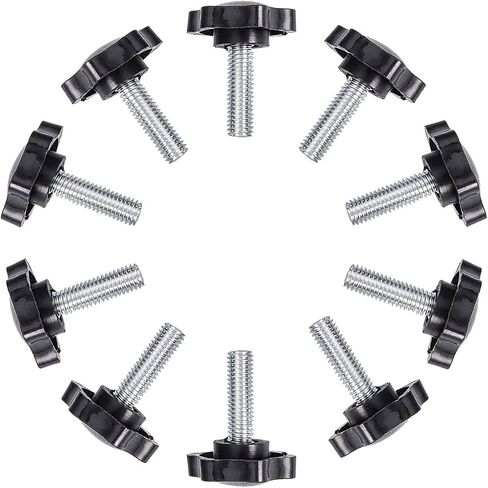24pcs Thumb Screw, M6/M8/M10x25mm Star Head Knob Tightening Screw Thumbscrew in Saudi Arabia