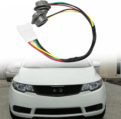XQSMWF Taillight Lamp Rear Socket Wiring Harness Compatible With Kia Forte 2009 2010 2011 2012 2013 Socket Harness Taillight replace 92440-1M200 in Saudi Arabia