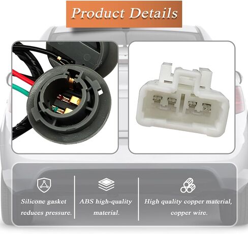 XQSMWF Taillight Lamp Rear Socket Wiring Harness Compatible With Kia Forte 2009 2010 2011 2012 2013 Socket Harness Taillight replace 92440-1M200 in Saudi Arabia
