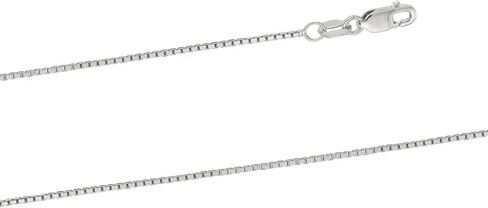 14k Yellow Gold Solid Box Chain Necklace for Women Jewelry with Lobster Clasp in Saudi Arabia