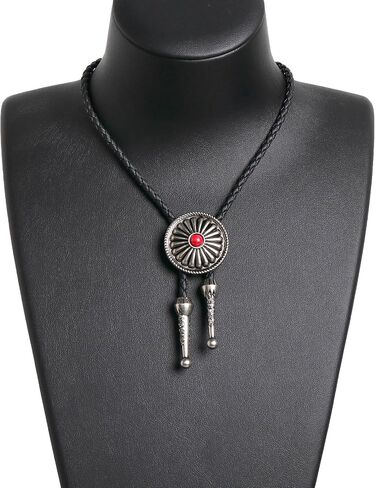 color cosplayer Cowboy Tie for Men Western Bolo Ties Costume Accessories Handmade Gold Bolo Tie Gift in Saudi Arabia