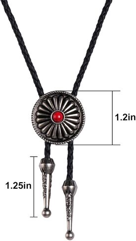 color cosplayer Cowboy Tie for Men Western Bolo Ties Costume Accessories Handmade Gold Bolo Tie Gift in Saudi Arabia