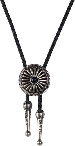 color cosplayer Cowboy Tie for Men Western Bolo Ties Costume Accessories Handmade Gold Bolo Tie Gift in Saudi Arabia