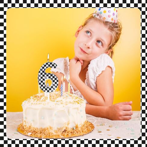 Pixel Style Number Cake Candle - 3D Block عيد ميلاد شمعة Topper مع تصميم تفجير أخضر للبنين Girls Party ، الذكرى السنوية ، احتفال لعبة الفيديو (TNT ، 6) in Kuwait