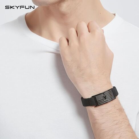 American Flag Initial Bracelet for Men Adjustable Elastic Stretch A-Z Letter Bracelets Wristband Patriotic Birthday Christmas Jewelry Gifts for Dad Son in Kuwait