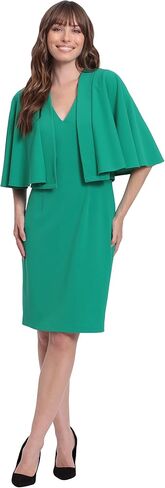 London Times Women's Polished Flounce Hem Sheath with Jacket Cardigan Office Career Guest of Mother of The Bride in Saudi Arabia